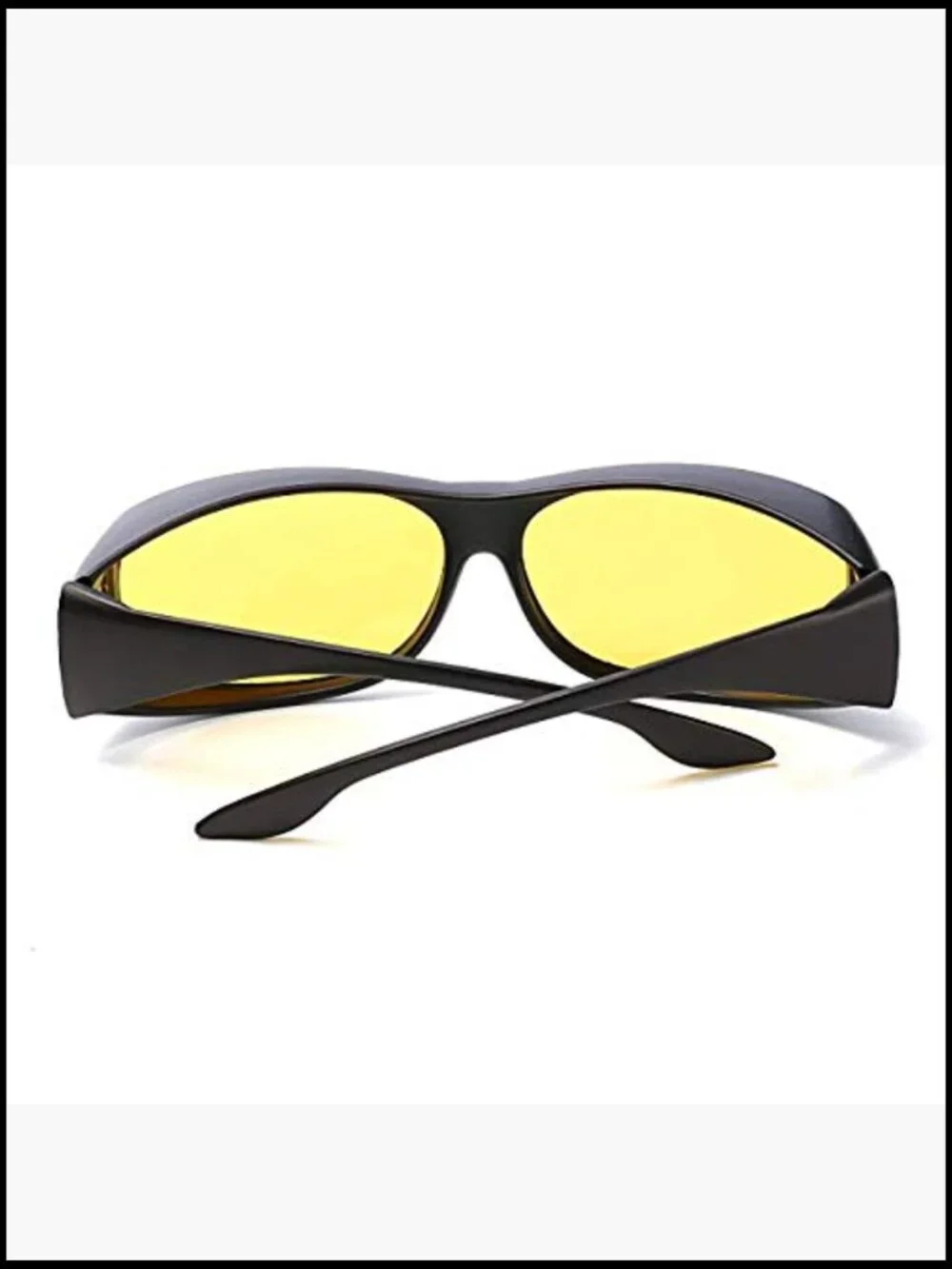 Polarized Wrap Around Sunglasses with UV Protection Plastic Frame